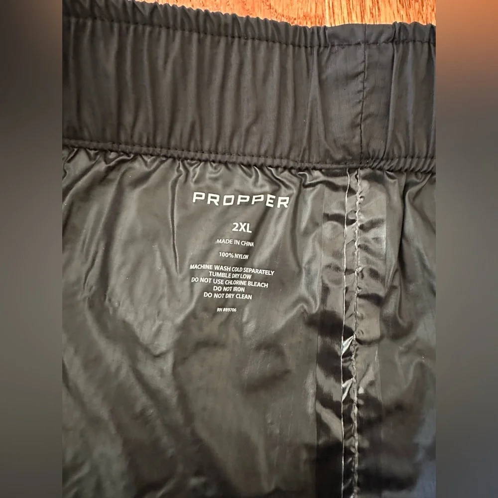 NWT PROPPER® Men’s Black Packable Waterproof Pant, Sz XXL